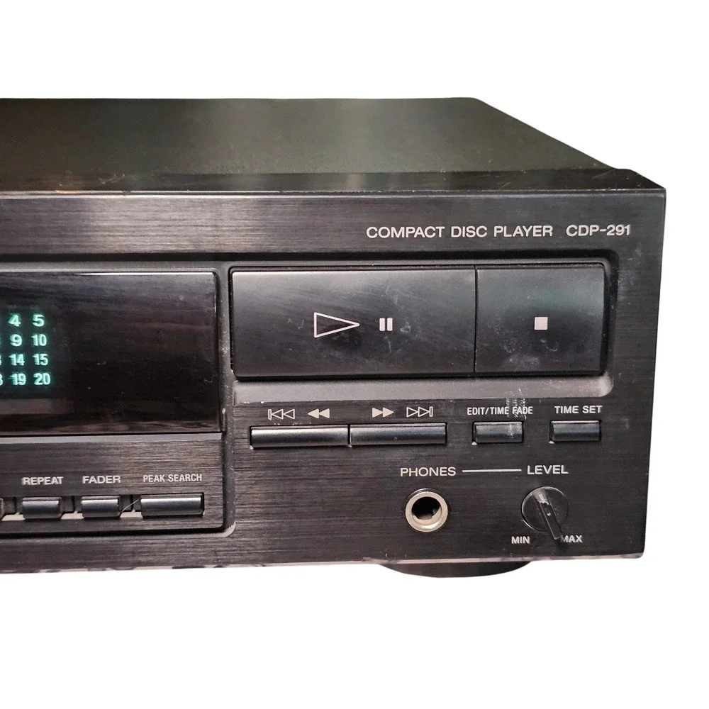 Sony CDP-291 Compact Disc Player Vintage 1990 Hi-Fi Audio Japan No Remote Works